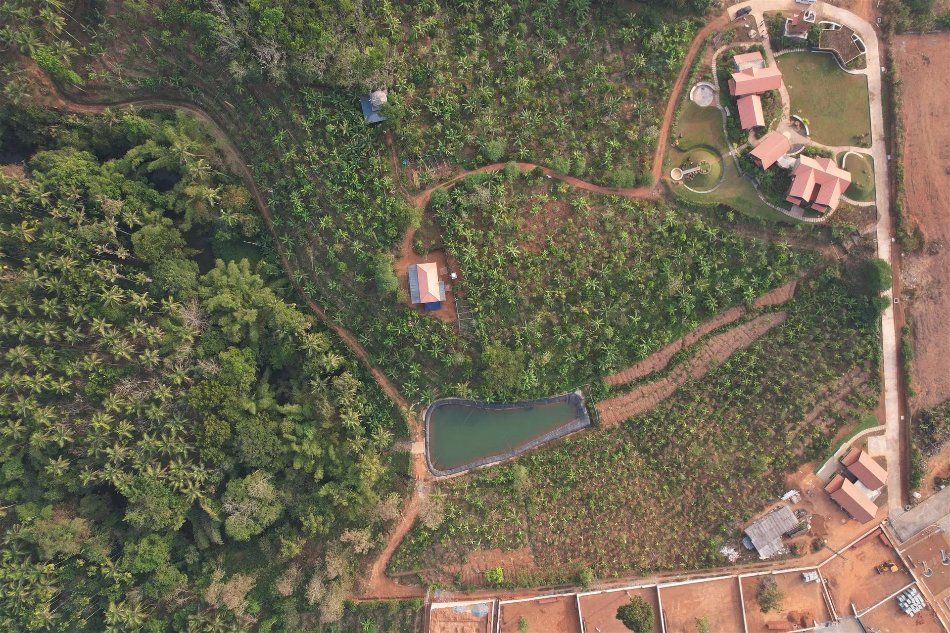 A water body being restored